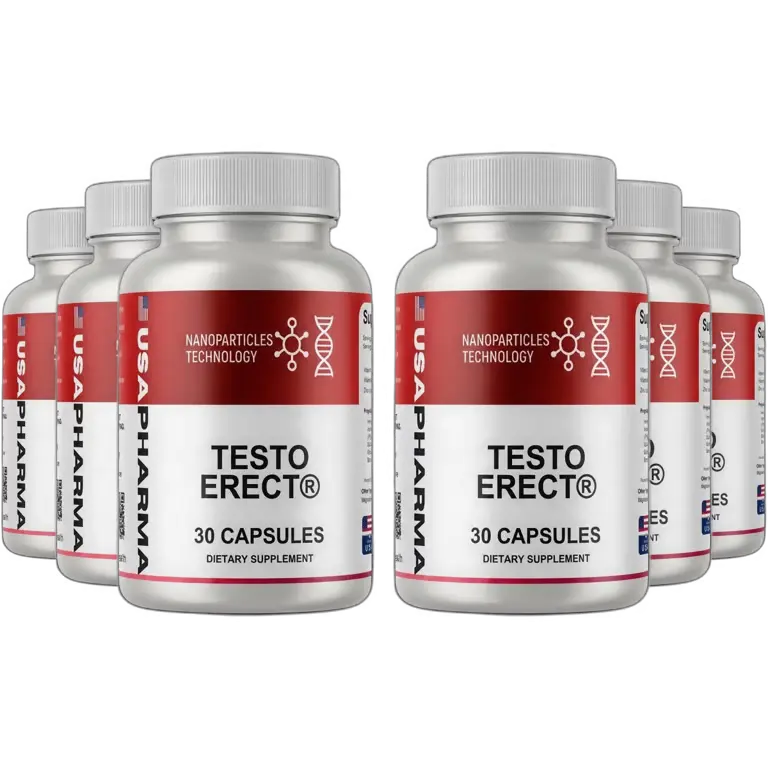 TestoErect capsule supplement bottles